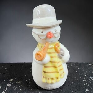 Royal Copenhagen Snowman Figurine 766 Annual Collection Porcelain Hat Pipe Small